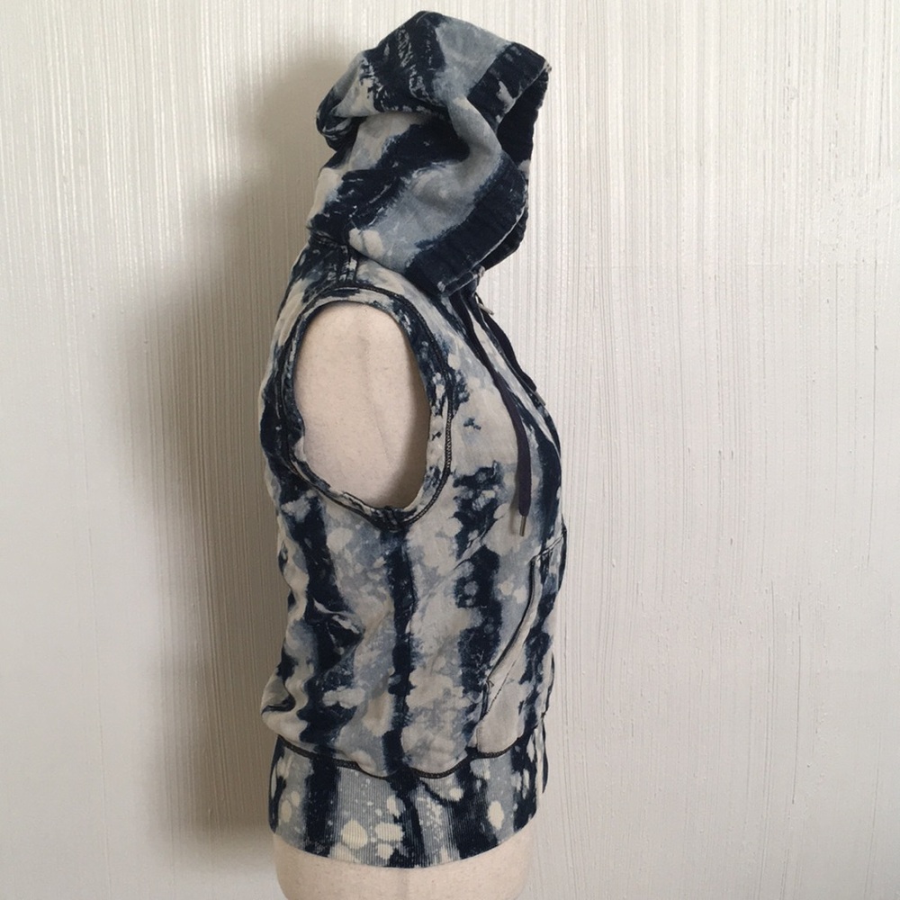 NEW True Religion Tie Dye hooded vest XS - Picture 5 of 11
